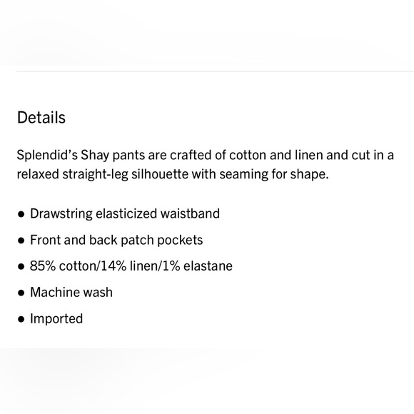 Splendid Shay Relaxed Straight Leg Pants - Picture 16 of 16